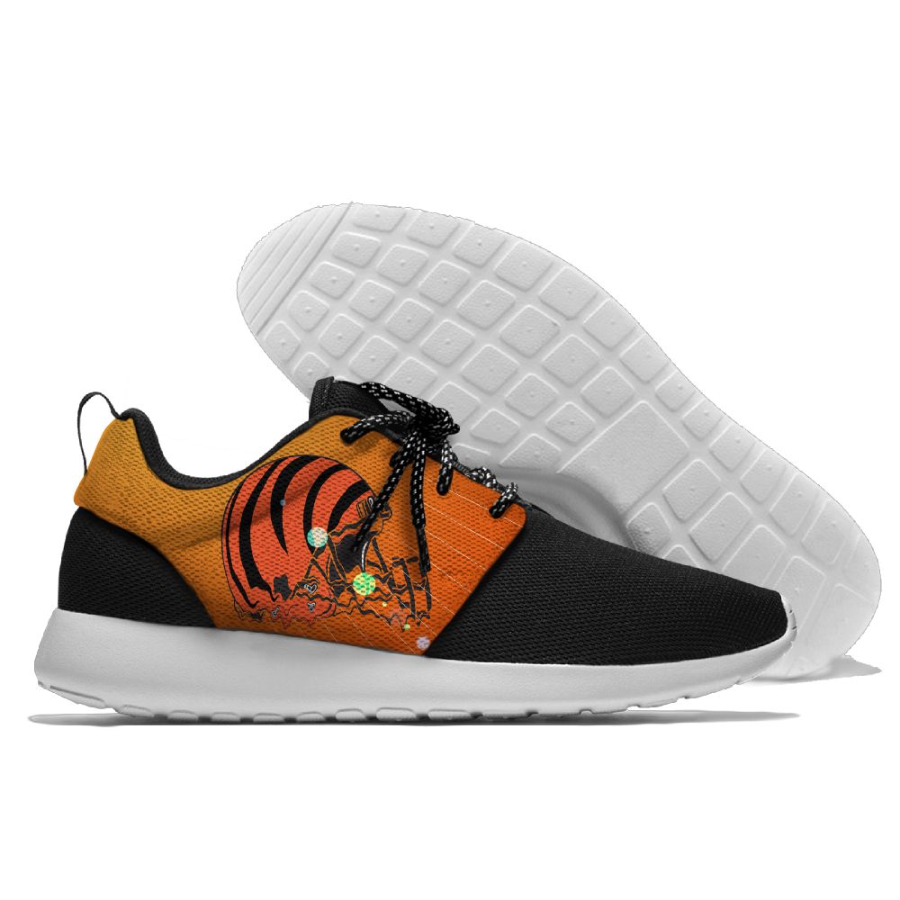 Men's NFL Cincinnati Bengals Roshe Style Lightweight Running Shoes 006